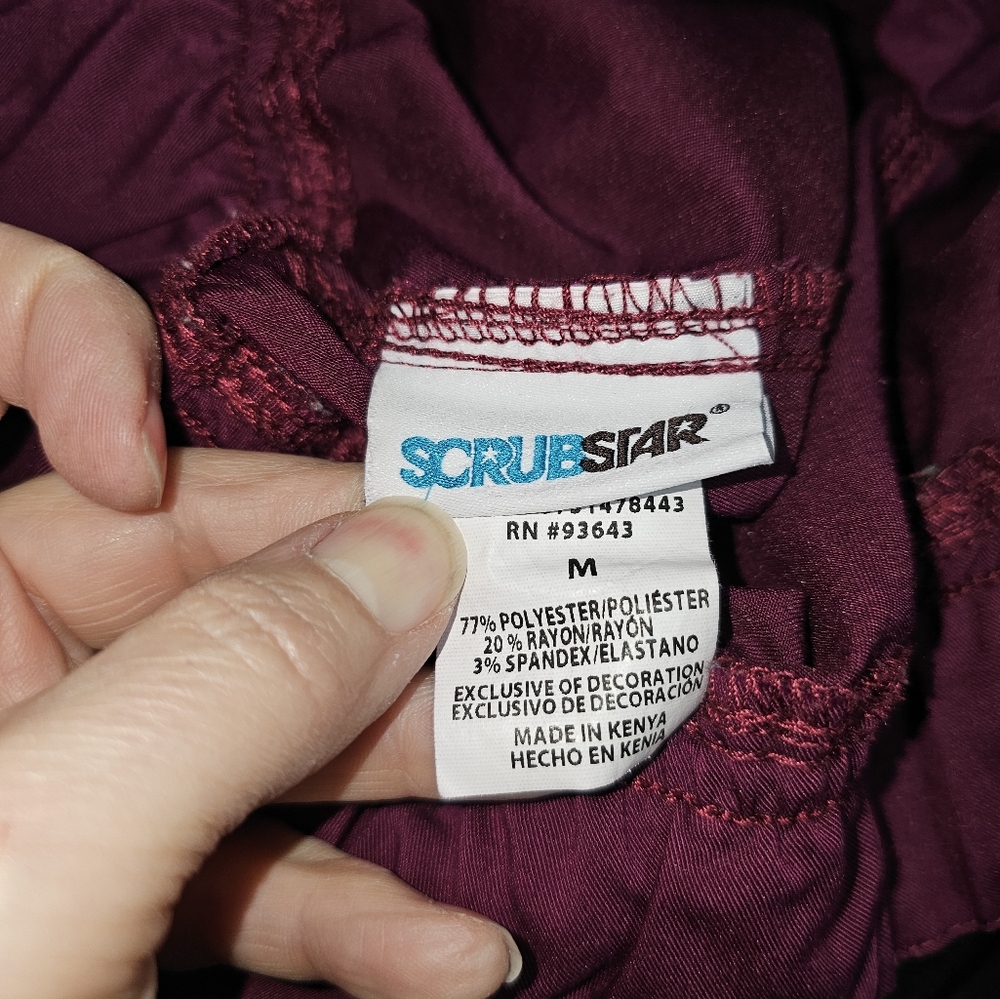 ScrubStar Burgundy Scrub Set - Picture 7 of 8